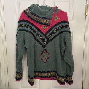 VINTAGE HEAD Sportswear Wool Retro Pullover Cozy Sweater Medium